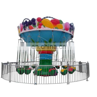 Certified fairground flying chair carnival kids flying chair fruit watermelon for sale
