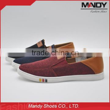 Newest products men's slip-on fabric shoes made in china