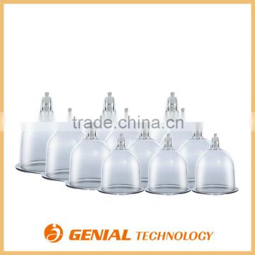 Chinese traditional physical vacuum massage cupping set which can liminate cold hot wind humid poison