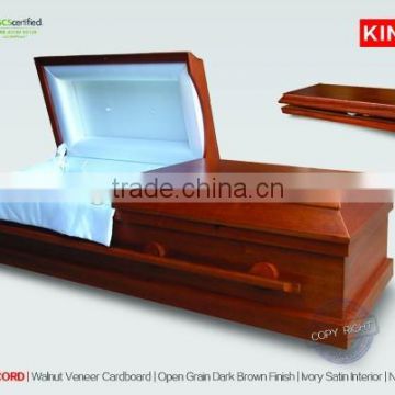 CardCONCORD length coffins from dead man american veneer casket