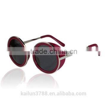 oversize round metal fashion sunglasses 666666