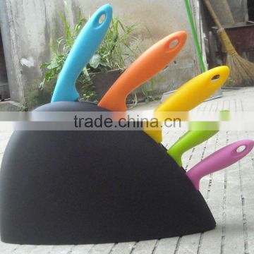 colorful 6 pcs kitchen knife set with PP handle