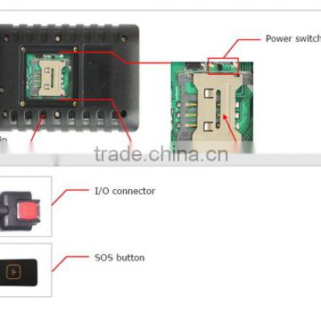 long life battery Cut external power off alarm, 2 analog inputs gps tracker with 3G accelerometer