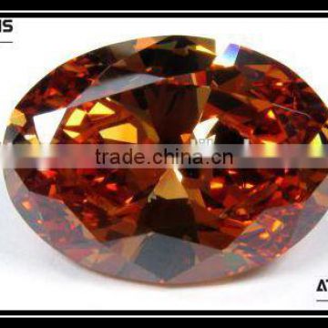 2014 world wholesale lowest price oval cut orange gems