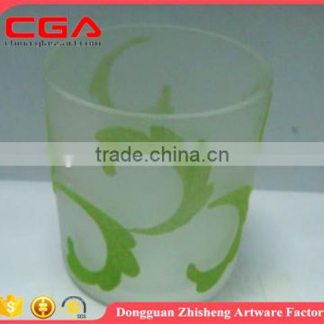 High quality clear glass candle holder glass candle cup wholesale 2016