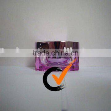 Light Purple Cosmetic Triangle Acrylic Jars