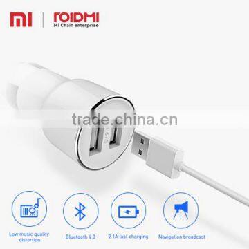 (Pre-sale)Xiaomi 2S high quality Roidmi Music Bluetooth usb 5v 2 port car charger handsfree car kit fm transmitter