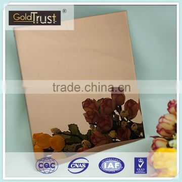N0.8 Mirror Ti-Gold Rose Surface Decorative Stainless Steel Sheets