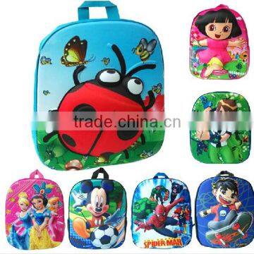 3D cartoon EVA school bag/3D animated school bag