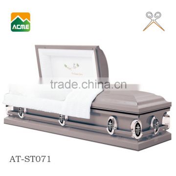 china supplier china made luxury metal casket