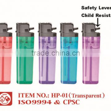 disposable flint lighter with ISO9994 , CPSC and EN13869