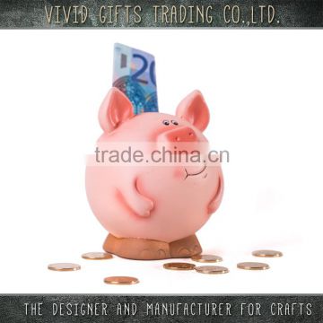 New Year lucky Ceramic or Porcelain pig money saving box for home decoration