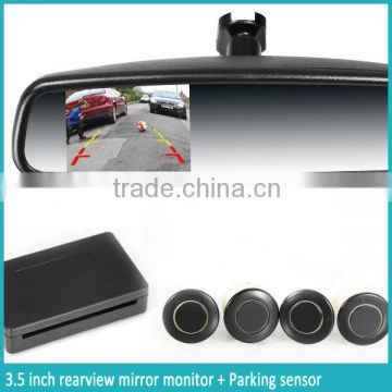 3.5 inch auto reverse camera display ultral high brightness rear view mirror monitor