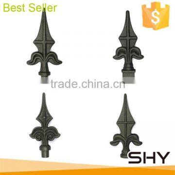 decorative cast iron spearhead metal fence toppers