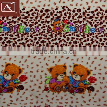 2013New Style 100%Polyester Printed Micro Flannel Fleece Blanket cartoon design