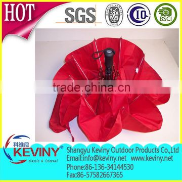 umbrella fabric material made 3 folding auto open and close umbrella manufacture by chinease umbrella factory
