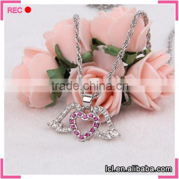Woman accessories imitation jewellery angle pendant necklace, bling necklace