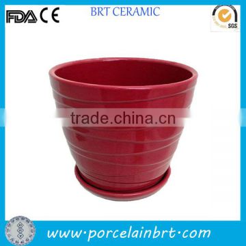 Factory in china large red Planter Pot