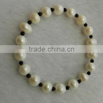 Grade AA 7-8mm white freshwater pearl bracelet