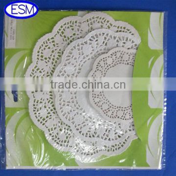 alibaba china suppliers Good Quality Round Paper Doilies White round table paper doily