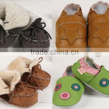 2016 New Soft sole baby leather shoes