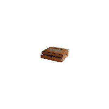 Fiber Wood Double Drawer Box
