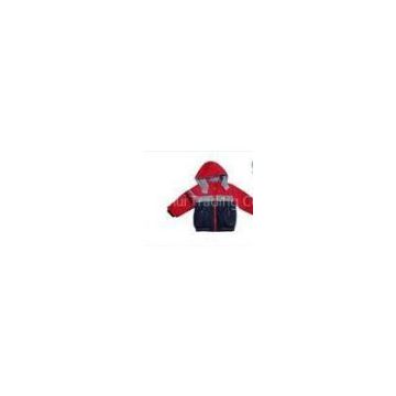 Polyester Boy Toddlers kids winter coat , Sport Jackets for children in Blue and Red