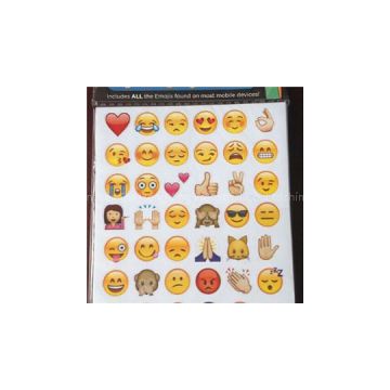 20 Sheets Emoji Sticker Pack