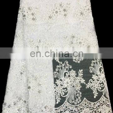 white afracian dry lace fabric