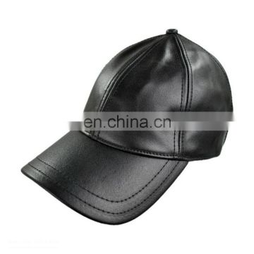 High quality leather driving cap classical black Baseball Cap