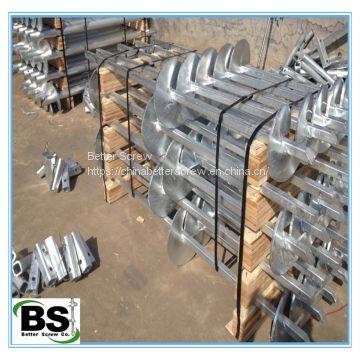 Square Bar Shaft Helical Piles Conforms to ASTM A36 Hot Rolled Plate