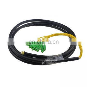 Factory Price 2 4 8 12 16 Core Waterproof Outdoor Optical Fiber Pigtail Patch Cord Cable With SC/APC Connector