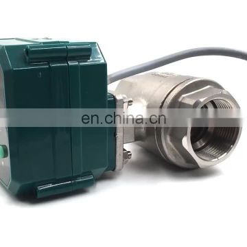 Stainless Steel 304  motorized valve shut-off valve 4-20mA electric motor gear operated  modulation ball valve