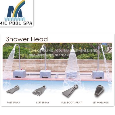 Wholesale price stainless steel swimming pool spa Massage shower head jet,Spa equipment with tube