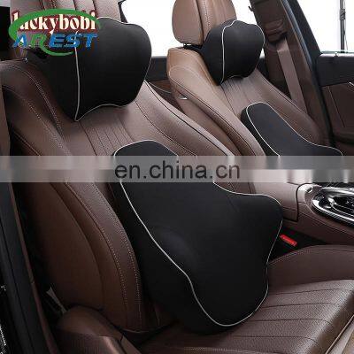 Car Pillow Back Support 1 Set Headrest Massage Pillow Space Memory Cotton Office Car Cushion Neck Pillow Auto Car Accessories