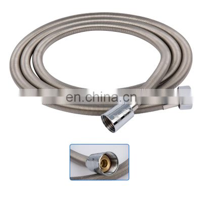 Double lock stainless steel chromed flexible shower hose