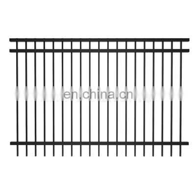 metal steel security fence panels with flat top