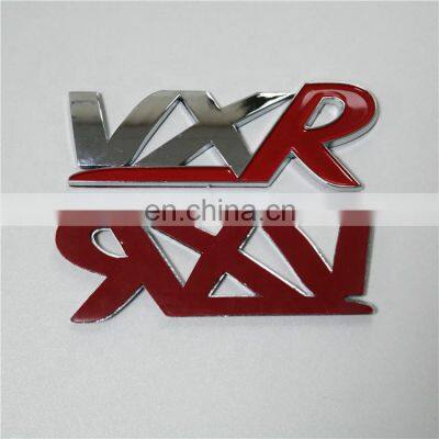 Custom ABS Chrome Red VXR Letter Car Body Decoration Car Emblem Badge