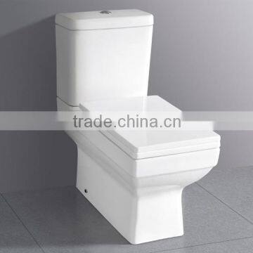 Ceramic Sanitary Ware ZZ-MF12 Two Piece Toilet Bowl Round Front Siphon Water Closet