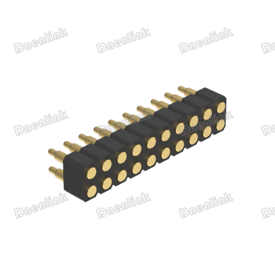 Dnenlink 3.00mm pitch Dual Row Dual Row H4.0mm Straight SMT PogoPin Connector