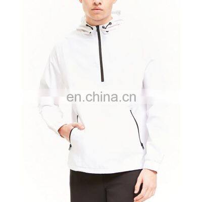 Custom Wholesale Cheap Anorak Men's Windbreaker Jacket with Hood Jacket Waterproof Spring OEM Service Windproof Knitted