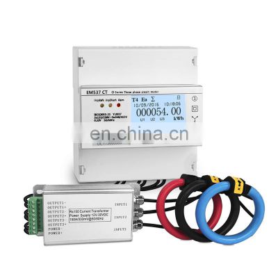 EM537 CT O series 3 phase rogowski coil electric power energy meter