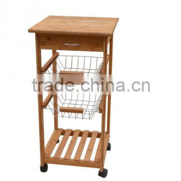 bamboo kitchen trolley with good quality