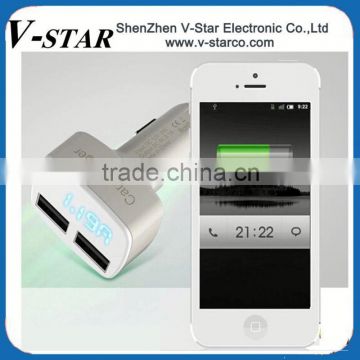 Dual USB Car Charger, Micro USB Charger,Portable Mobile Charger