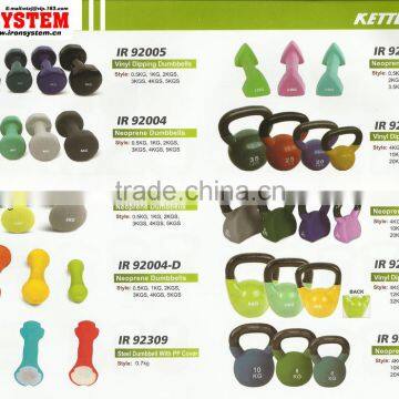 Kettlebell type neoprene dipping color kettlebell