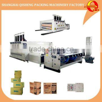 Automatic high speed 3 color corrugated carton flexo printing die cutting machine