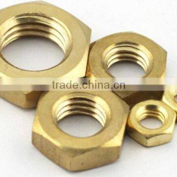 copper hex nuts m8 with threaded