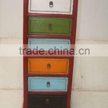 chinese antique living room six drawer cabinet