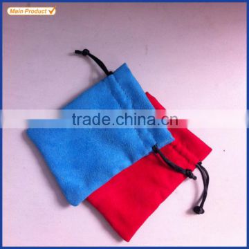 Custom Printed suede gem pouch packing diamond jewelry