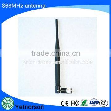 Manafactory price for Rubber duck 868MHz antenna 5dBi small SMA connector 868MHZ high gain antenna